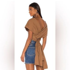 L’academie Fantasia wrap top from revolve. Size medium